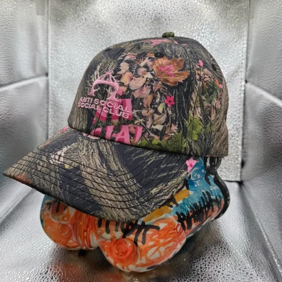 Anti Social Social Club Camouflage dad hat - Picture 2 of 5